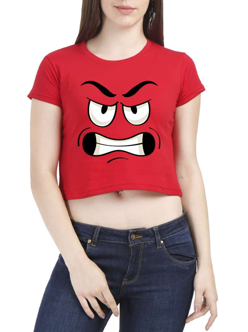 Face Graphic Crop top