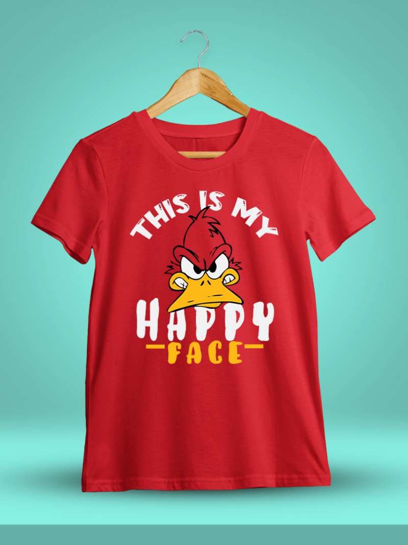 This Is My Happy Face Fun T-Shirt