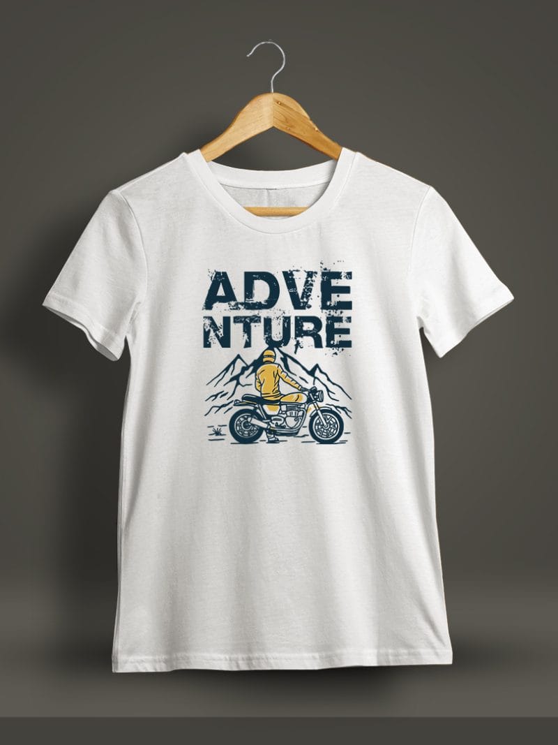 Adventure Graphic Printed T-Shirt For Men - Half Sleeve