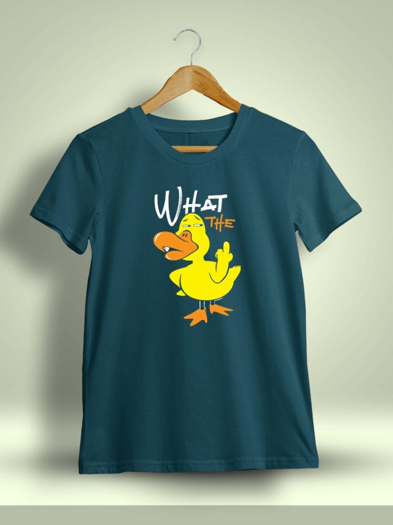 What The Duck Printed T-Shirt For Men - Half Sleeve