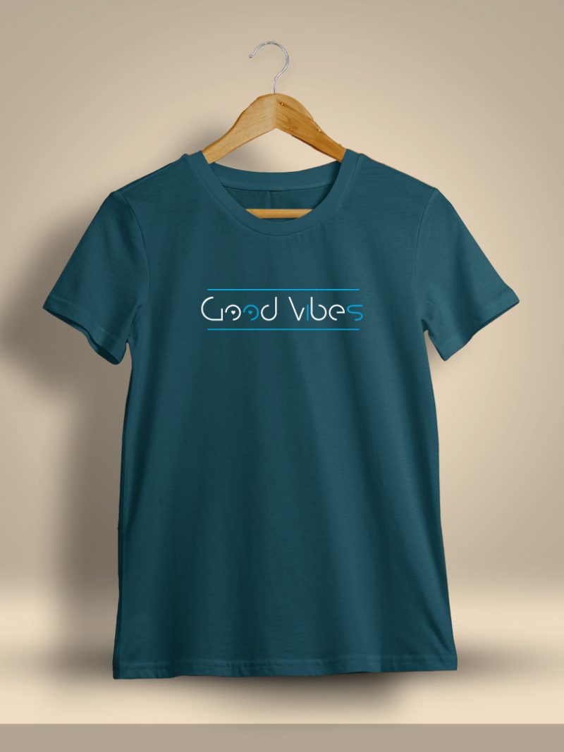 Good Vibes Minimal T-Shirt For Men - Half Sleeve