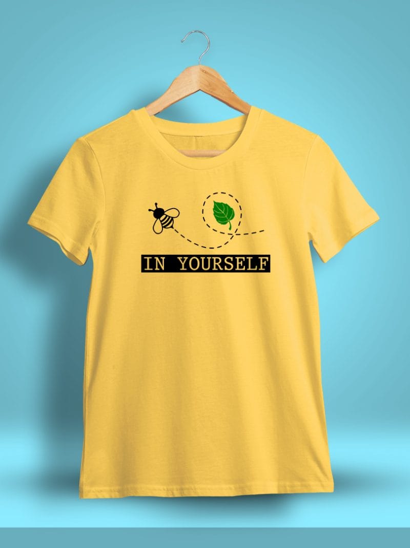 Believe In Yourself Printed T-Shirt For Men - Half Sleeve