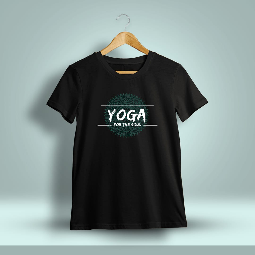 Yoga For The Soul Printed T-Shirt For Men - Half sleeve