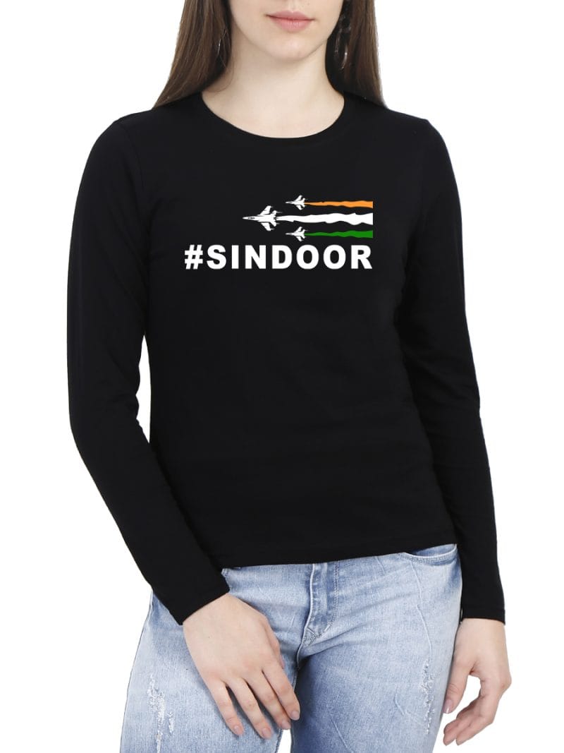 Sindoor T-Shirt For Women - Full Sleeve